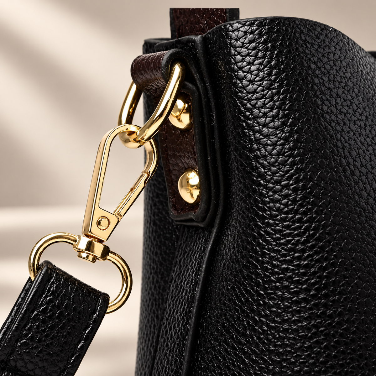 Adriana Women’s Structured Top Handle Handbag – Textured Shoulder & Crossbody Bag
