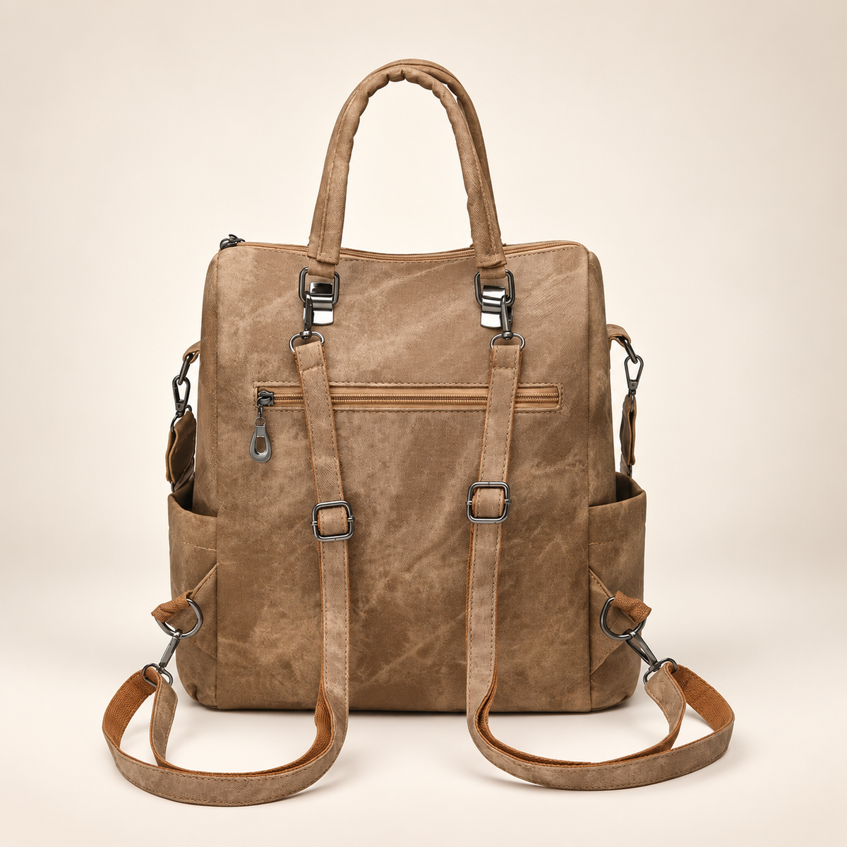 Brielle Convertible Multi-Pocket Backpack Tote