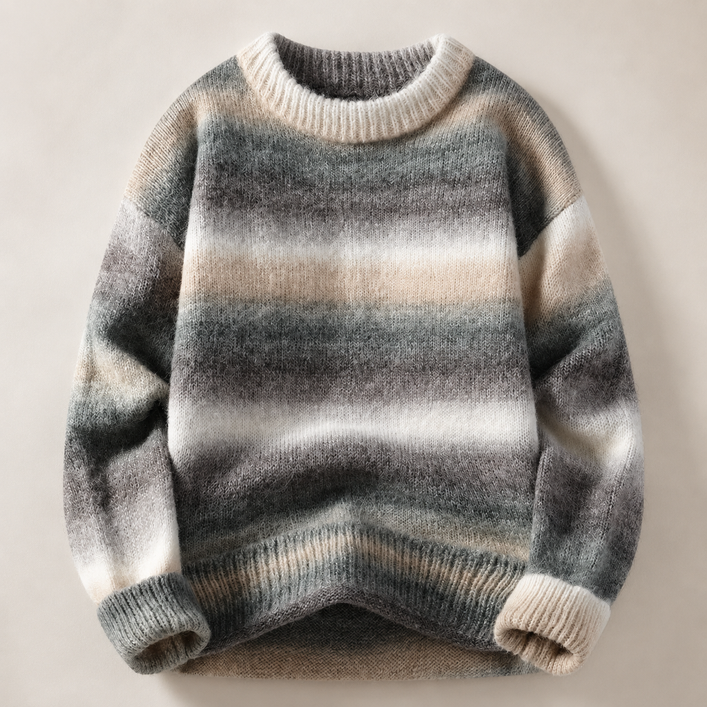 Julian Men’s Gradient Stripe Knit Sweater