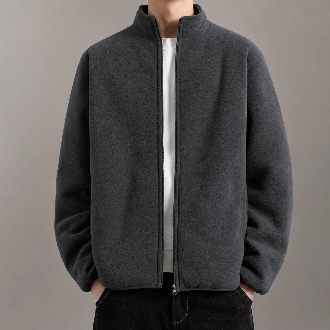 Ethan Men’s Sherpa-Lined Fleece Jacket
