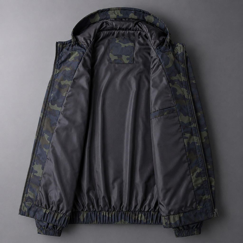 Harrison DeLuca Men’s Camo Hooded Jacket