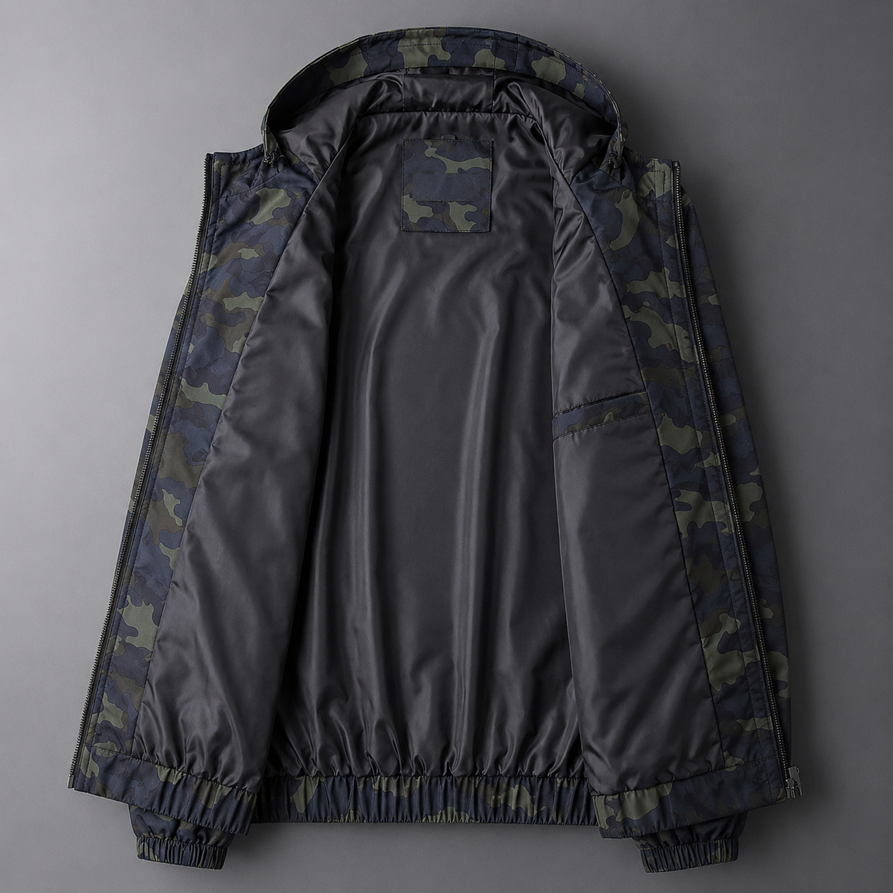 Harrison DeLuca Men’s Camo Hooded Jacket