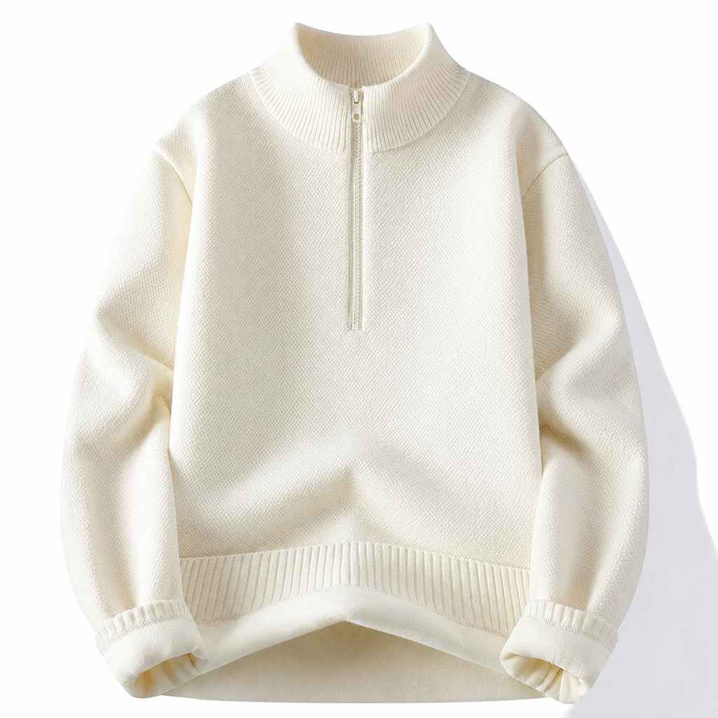 Adrian Bellini Men’s Quarter-Zip Knit Sweater