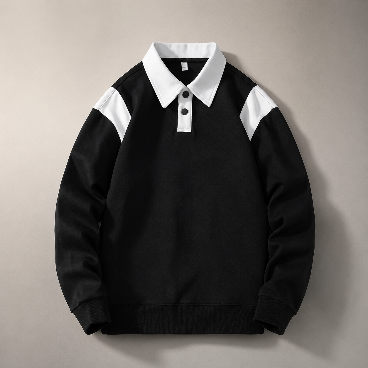 Theo Laurent Men’s Color Block Polo Pullover