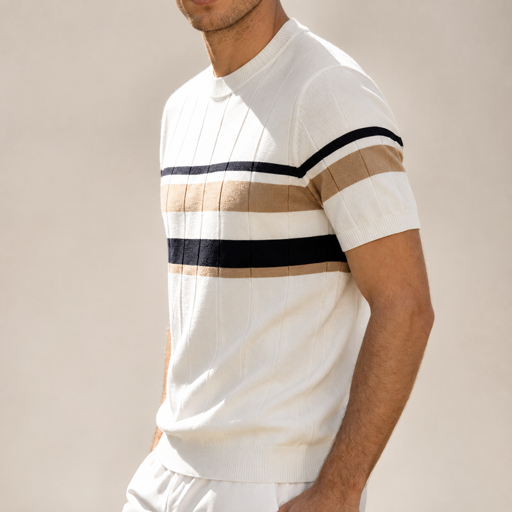 Grant Men’s Striped Knit T-Shirt