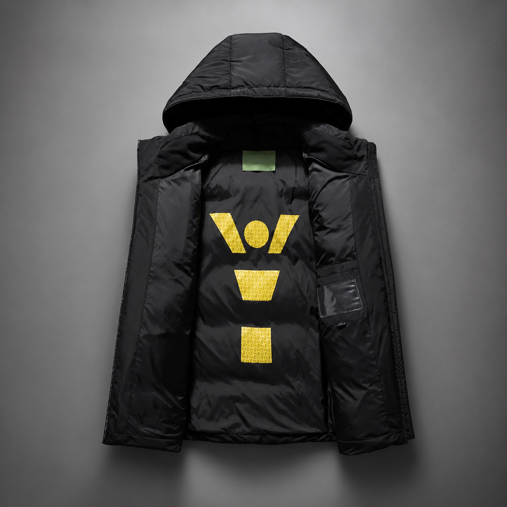 Graham Hooded Puffer Jacket – Quilted Padded Zip-Up Coat