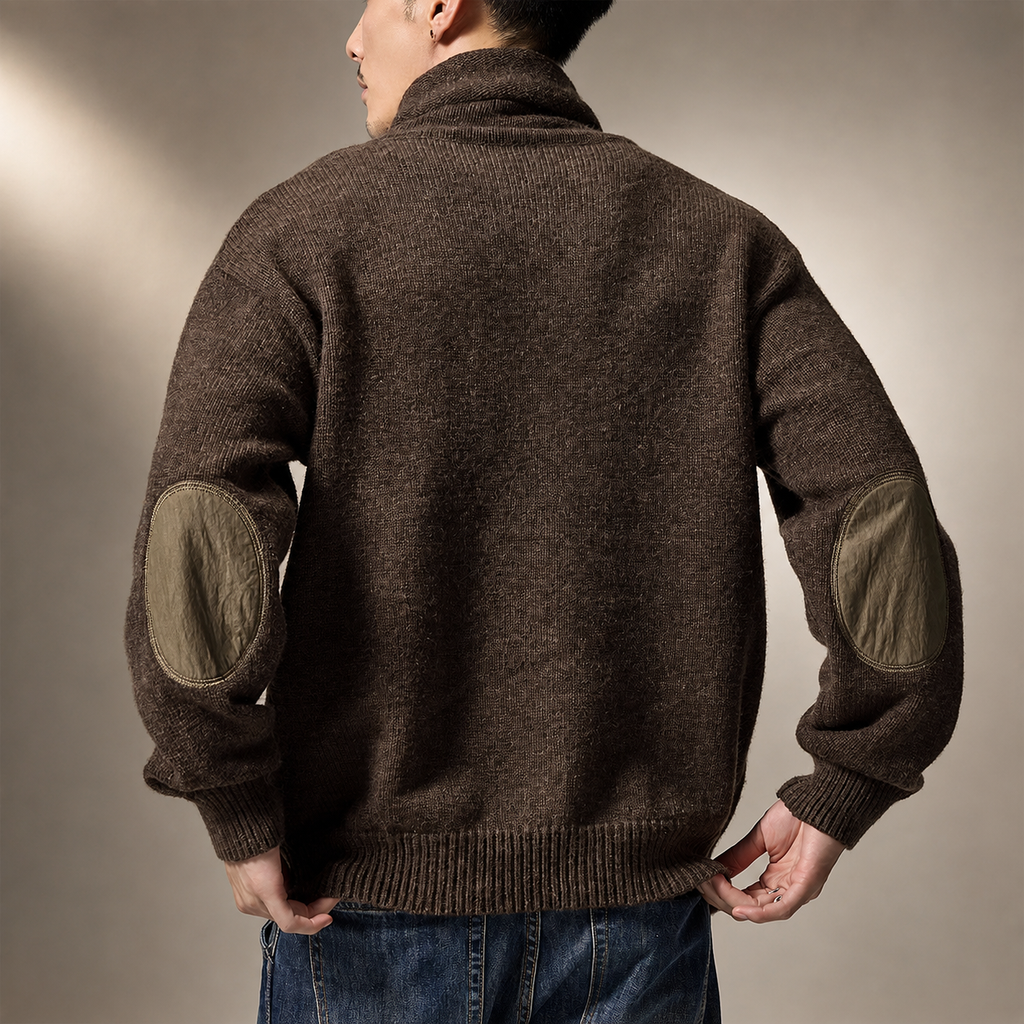 Matteo Men’s Cowl Neck Knit Sweater