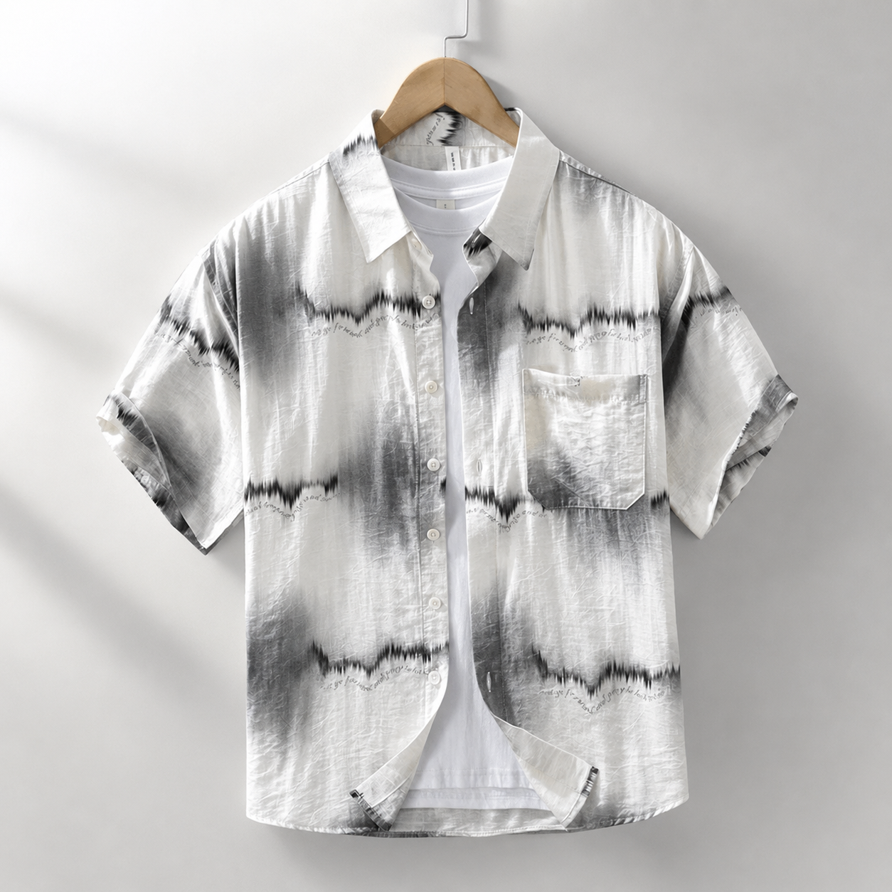 Rafael Abstract Stripe Short Sleeve Button-Up Shirt