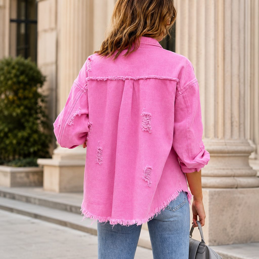 Peyton Oversized Denim Shirt Jacket