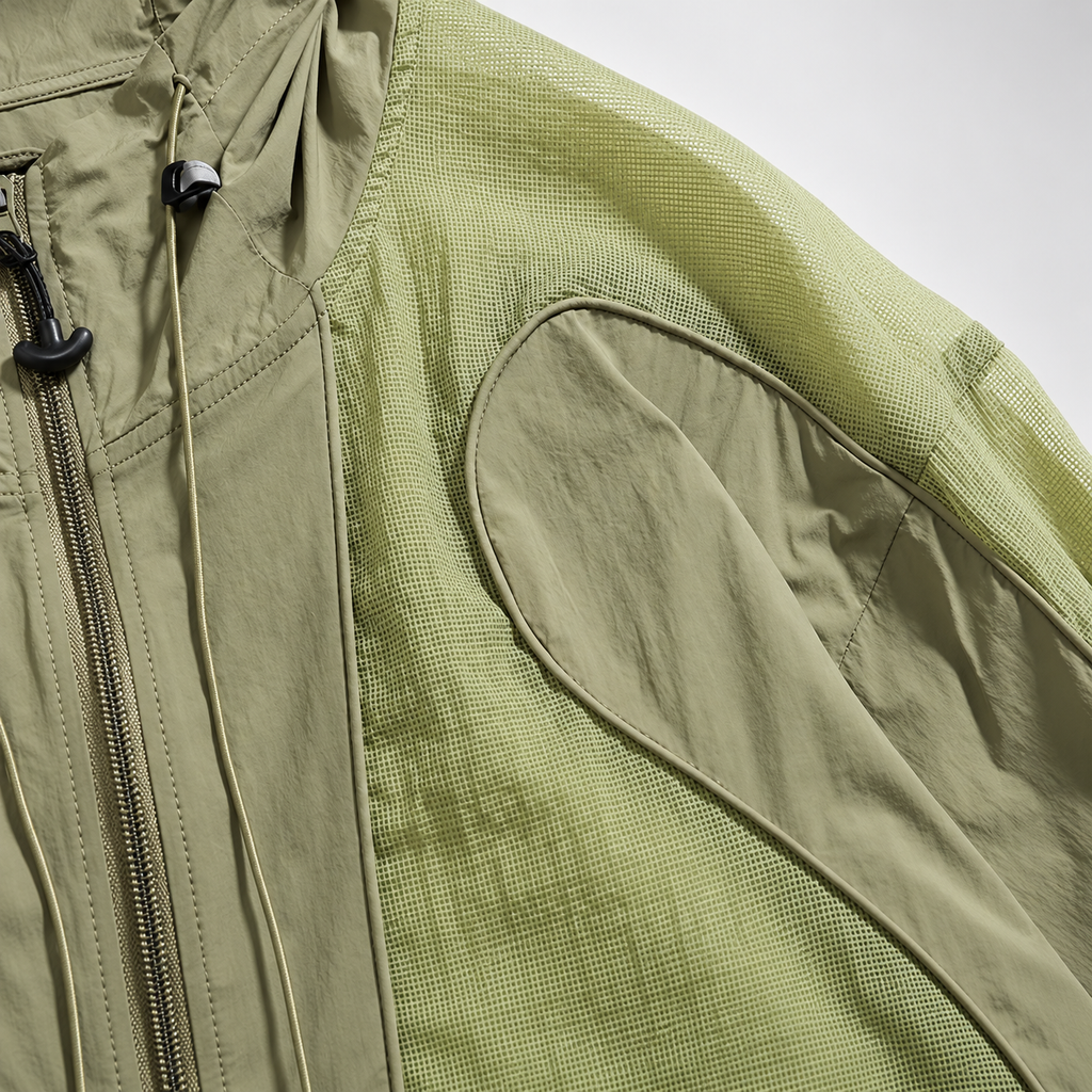 Adrian Men’s Lightweight Summer Hooded Colorblock Zip Jacket