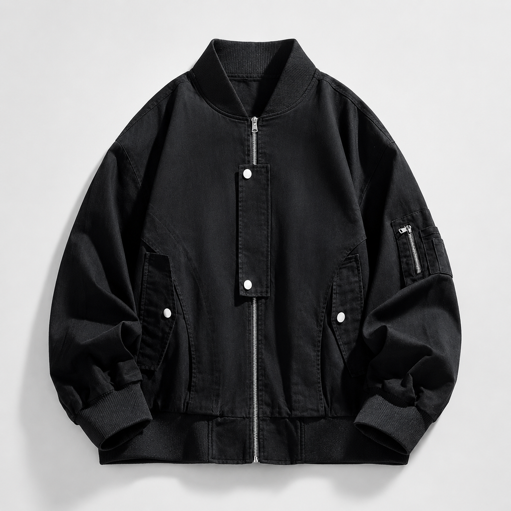Dominic Hale Men’s Denim Bomber Jacket