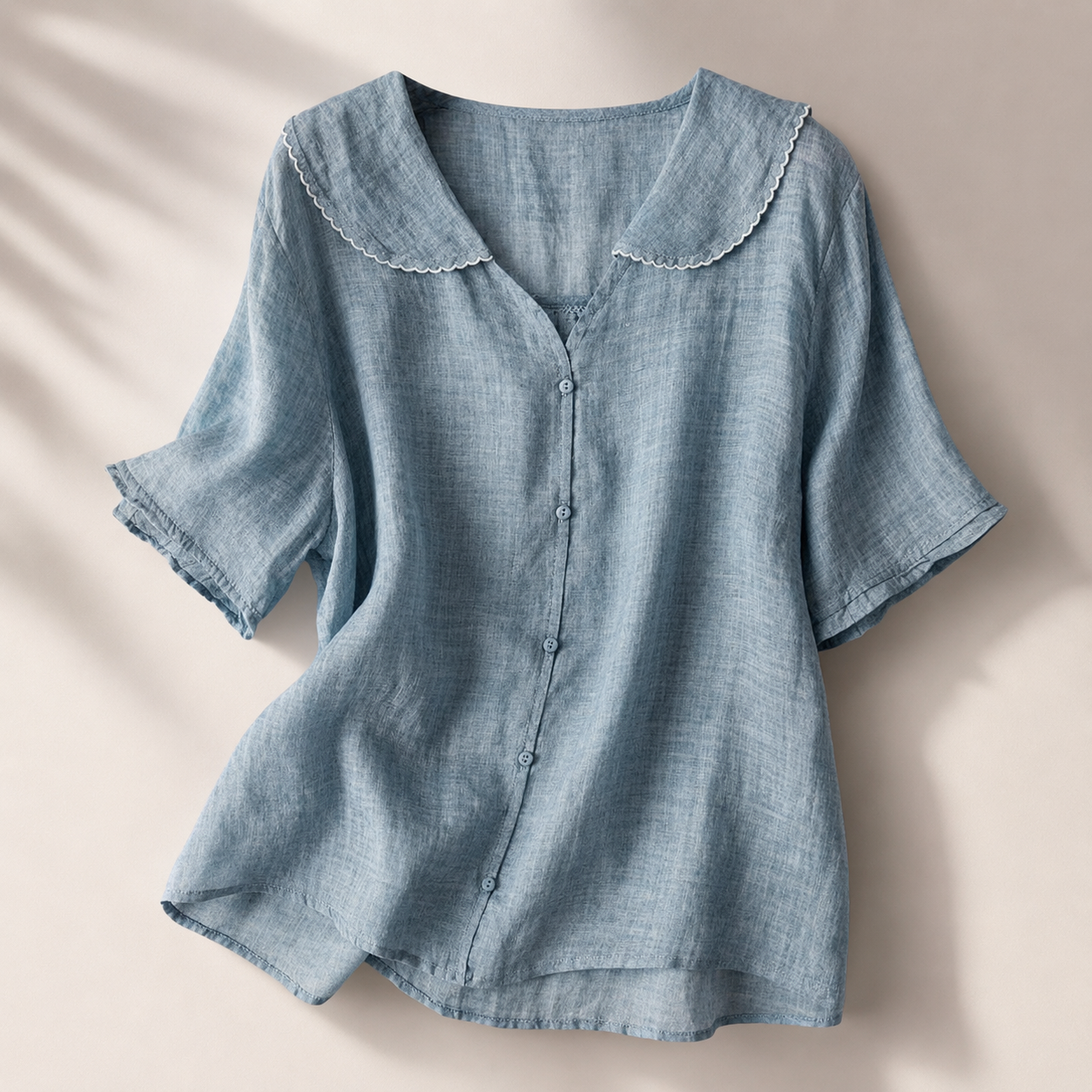 Lauren Women’s Scalloped-Collar Blouse
