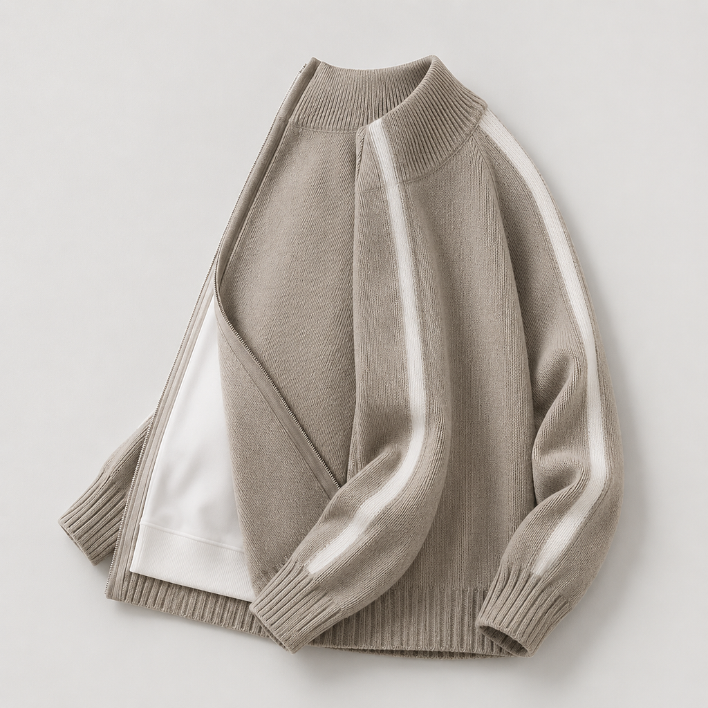 Sebastian Romano Men’s Full-Zip Knit Cardigan