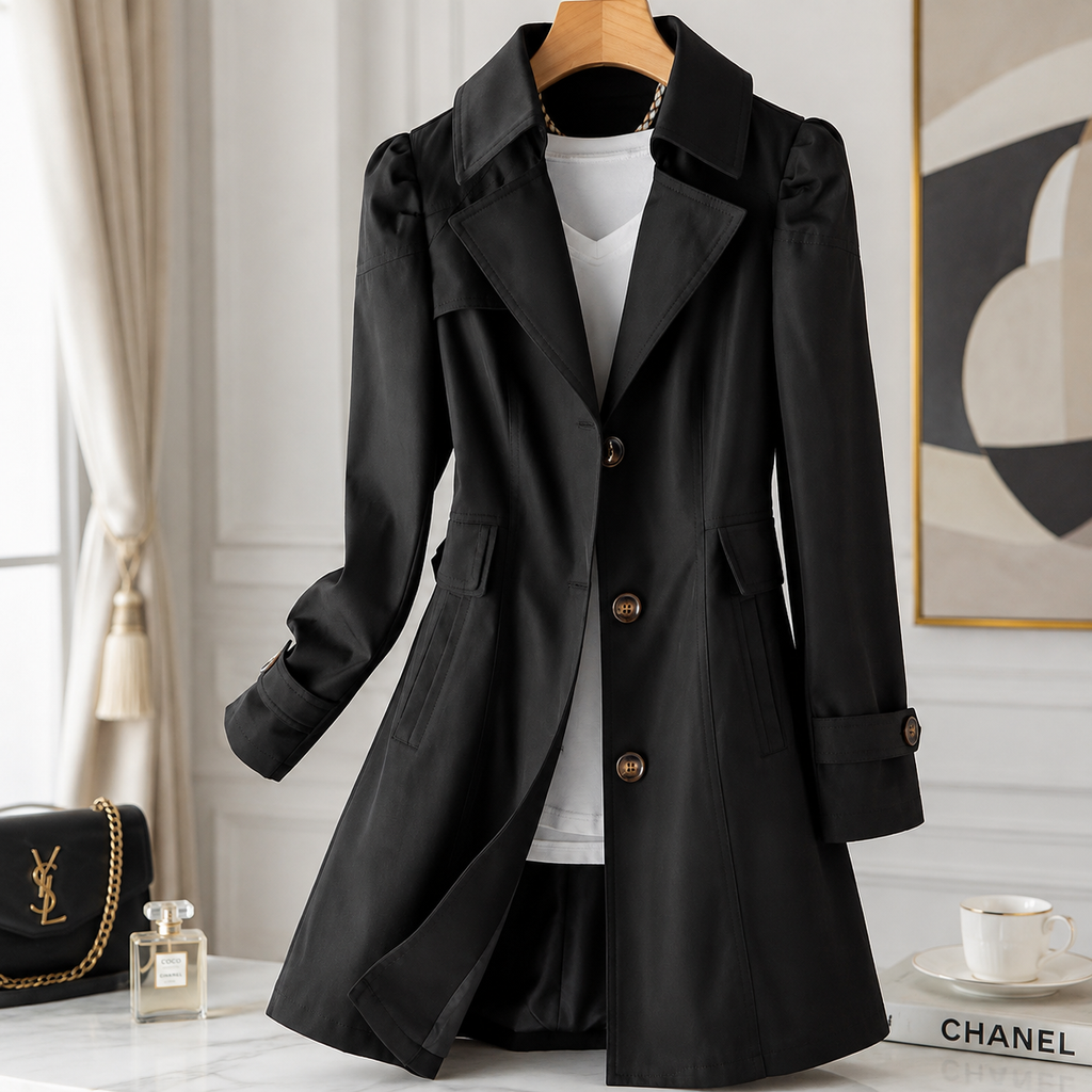 Harper Single-Breasted Trench Coat