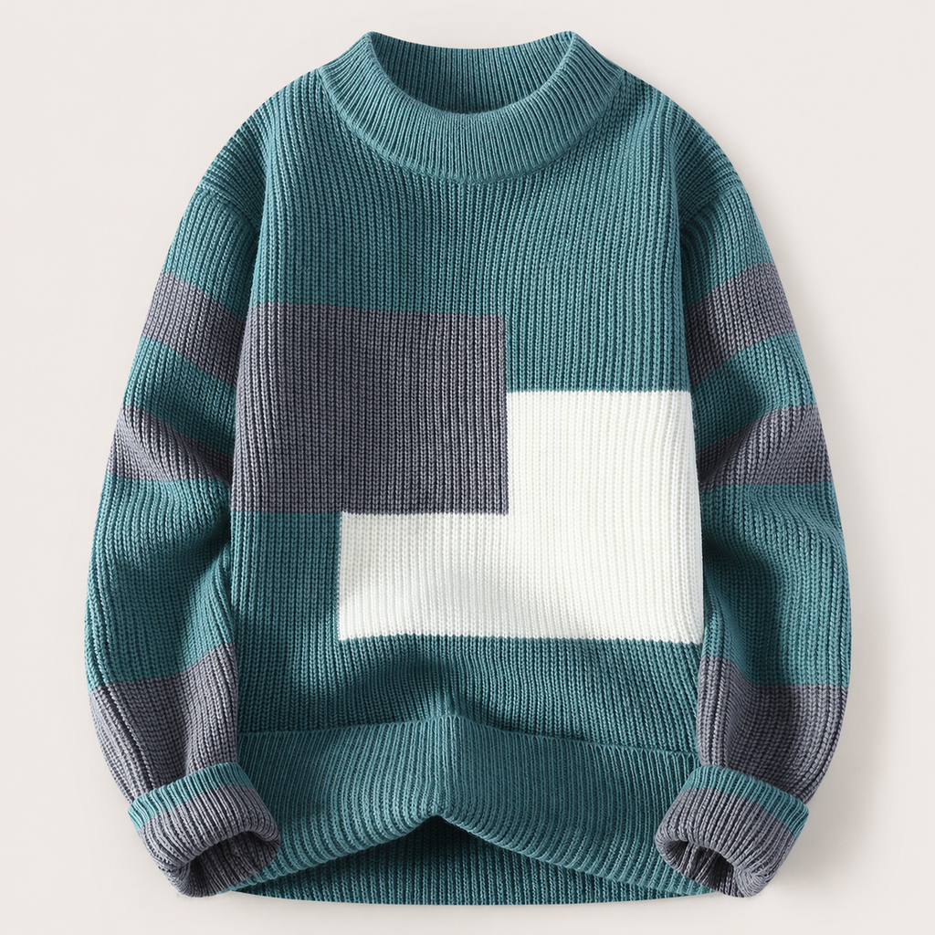 Sawyer Men’s Color Block Knit Sweater