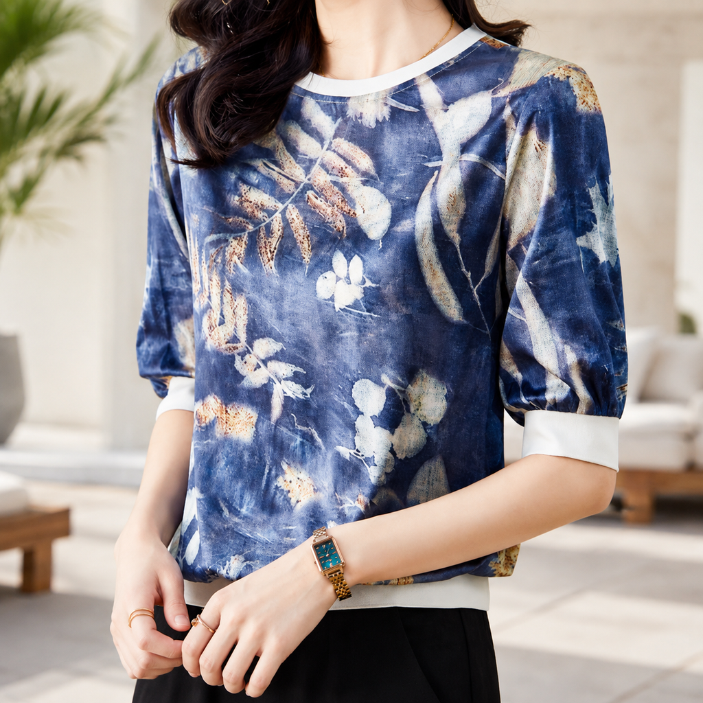Brielle Floral Print Blouse