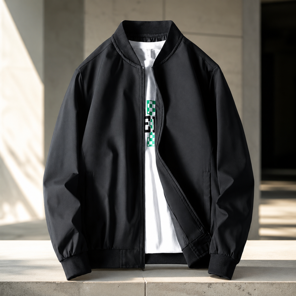Ethan Lightweight Softshell Bomber Jacket