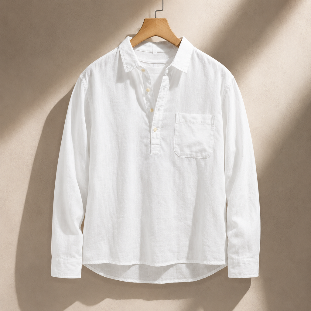 Caleb Men’s Half-Button Popover Shirt