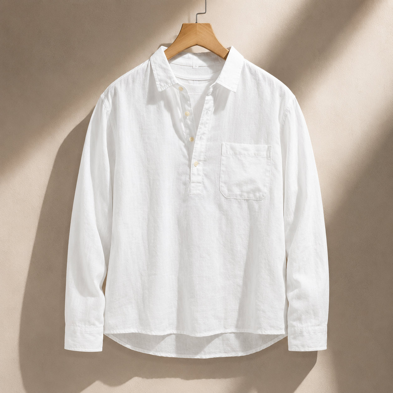 Caleb Men’s Half-Button Popover Shirt