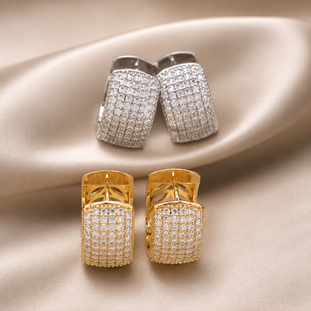 Peyton Wide Huggie Hoop Earrings