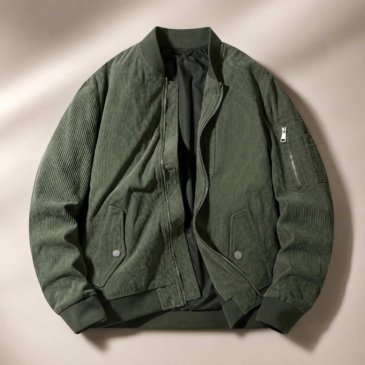 Grant Men’s Corduroy Bomber Jacket