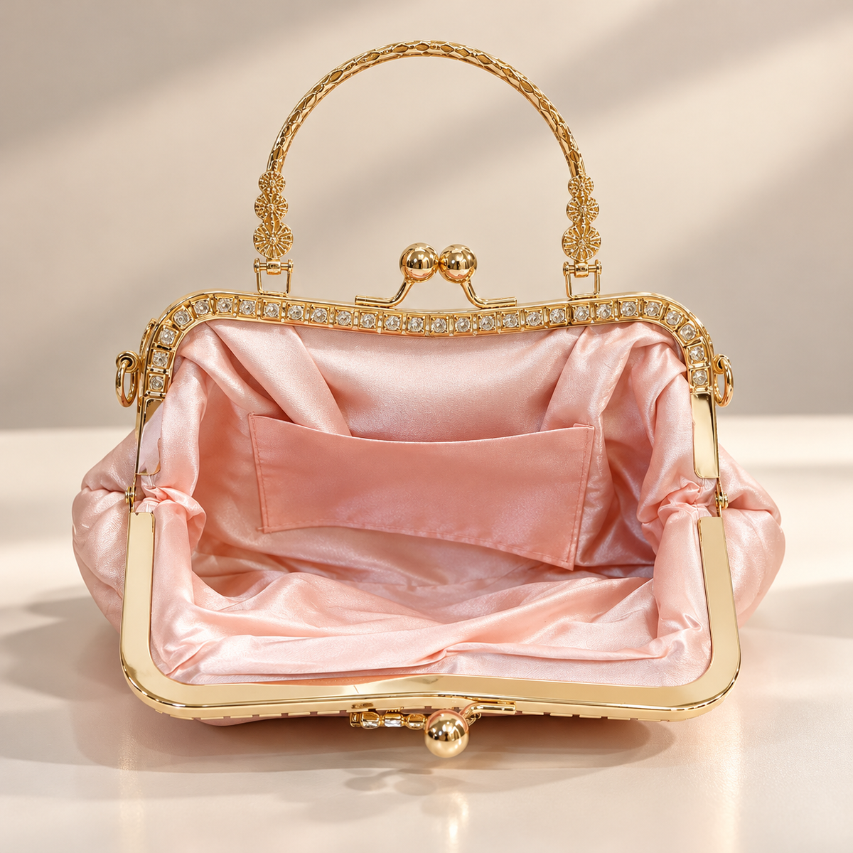 Celeste Crystal-Embellished Evening Clutch Bag