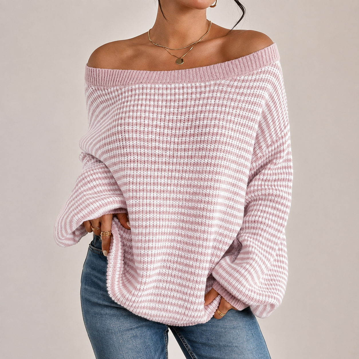Harper Women’s Oversized Textured Knit Sweater