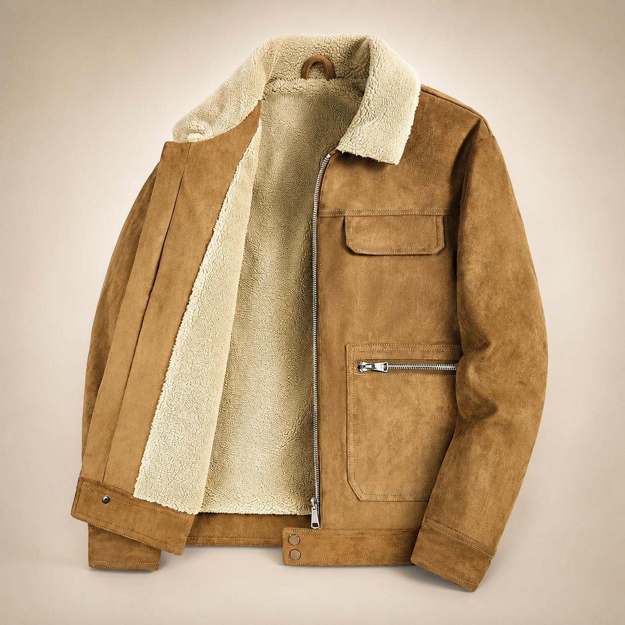 Adrian Men’s Sherpa-Lined Jacket