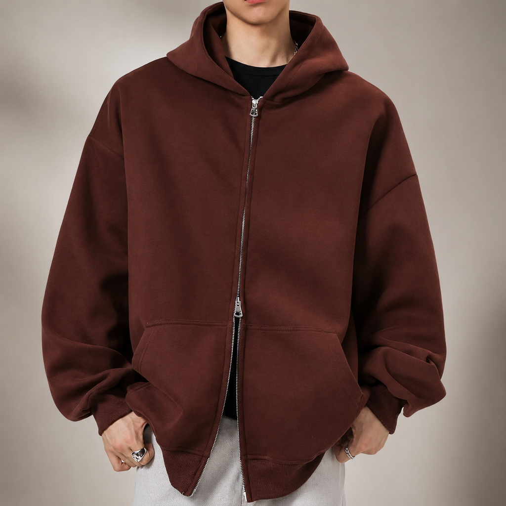 Wesley Relaxed Full-Zip Hoodie