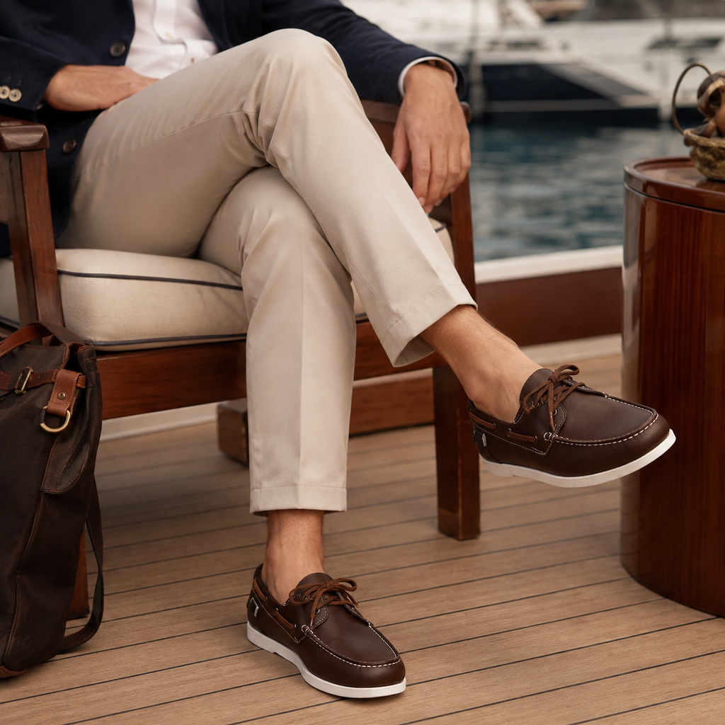 Ethan Men’s Two-Tone Boat Shoes