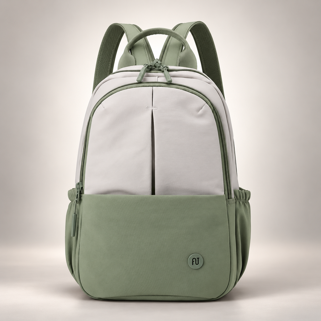 Serafina Two-Tone Everyday Backpack with Front Pocket