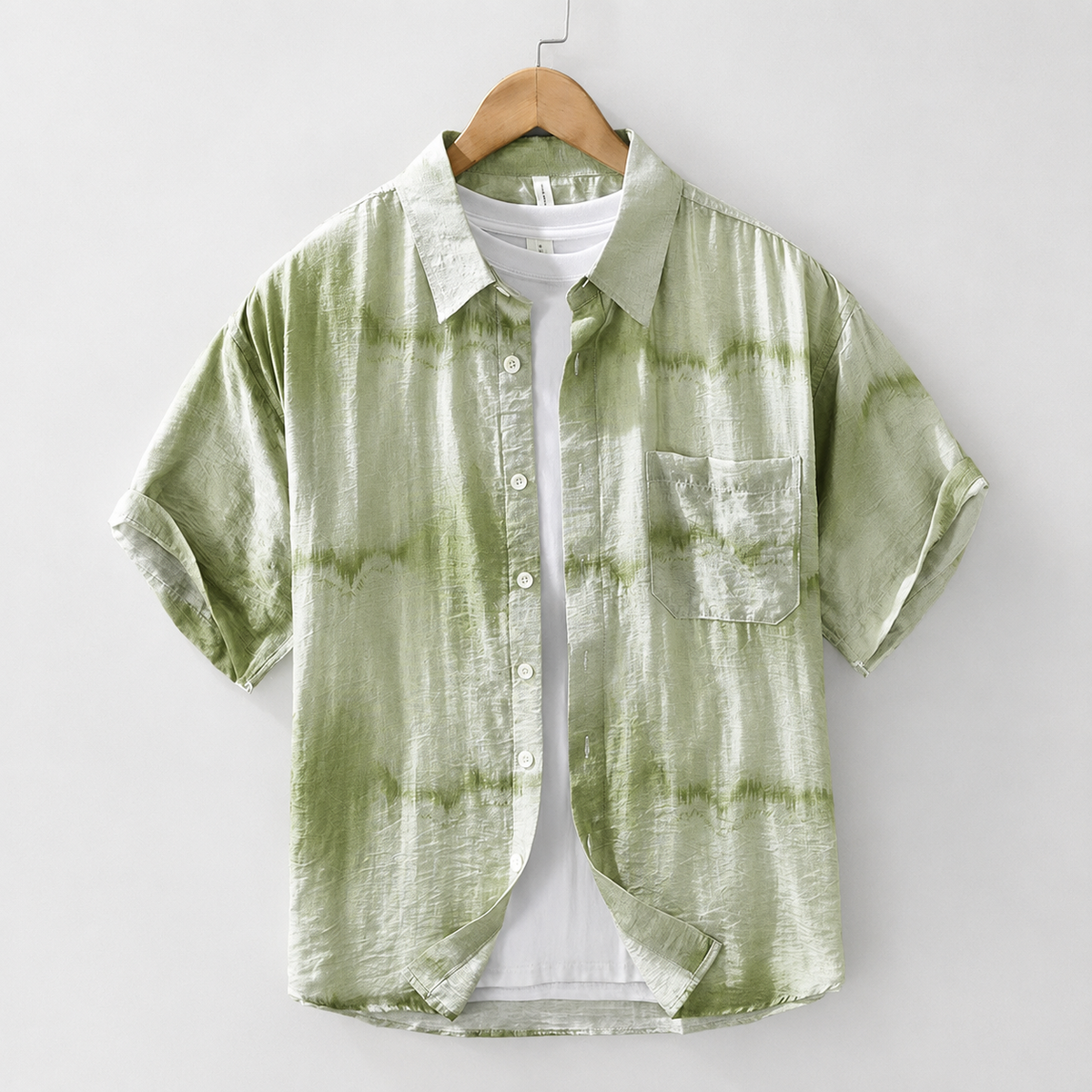Rafael Abstract Stripe Short Sleeve Button-Up Shirt