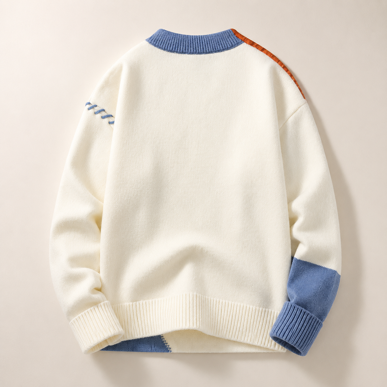 James Men’s Textured Patchwork Knit Pullover