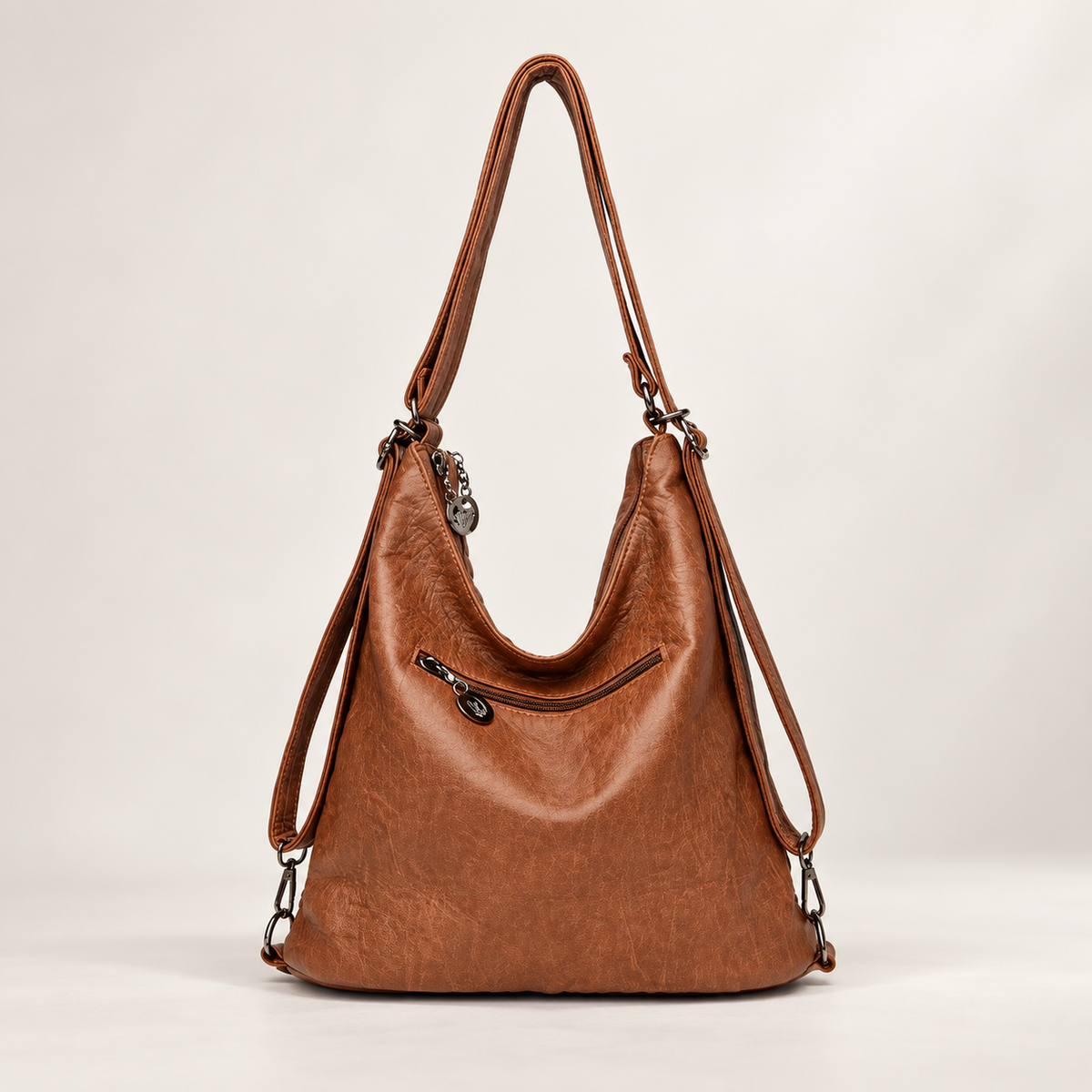 Elodie Women’s Hobo Shoulder Bag with Studded Pockets