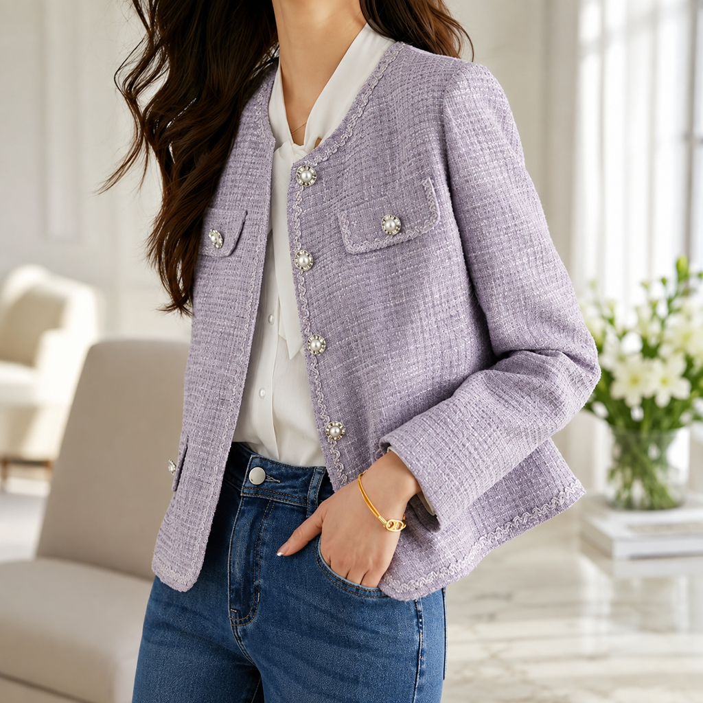 Margaux Women’s Textured Tweed Jacket