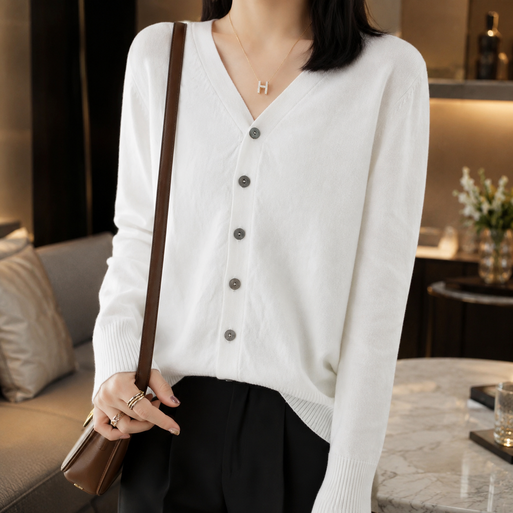 Sienna Women’s V-Neck Button Cardigan