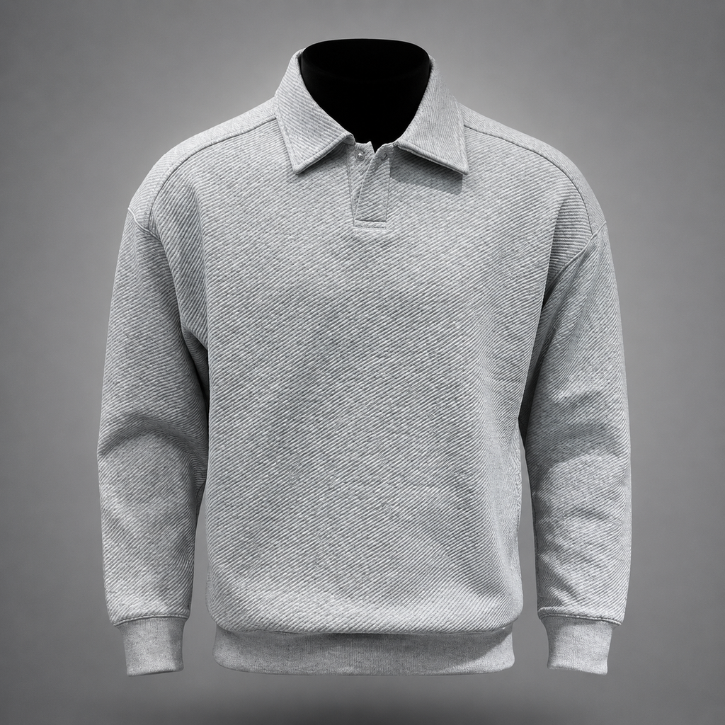 Caleb Rossi Men’s Textured Polo Pullover