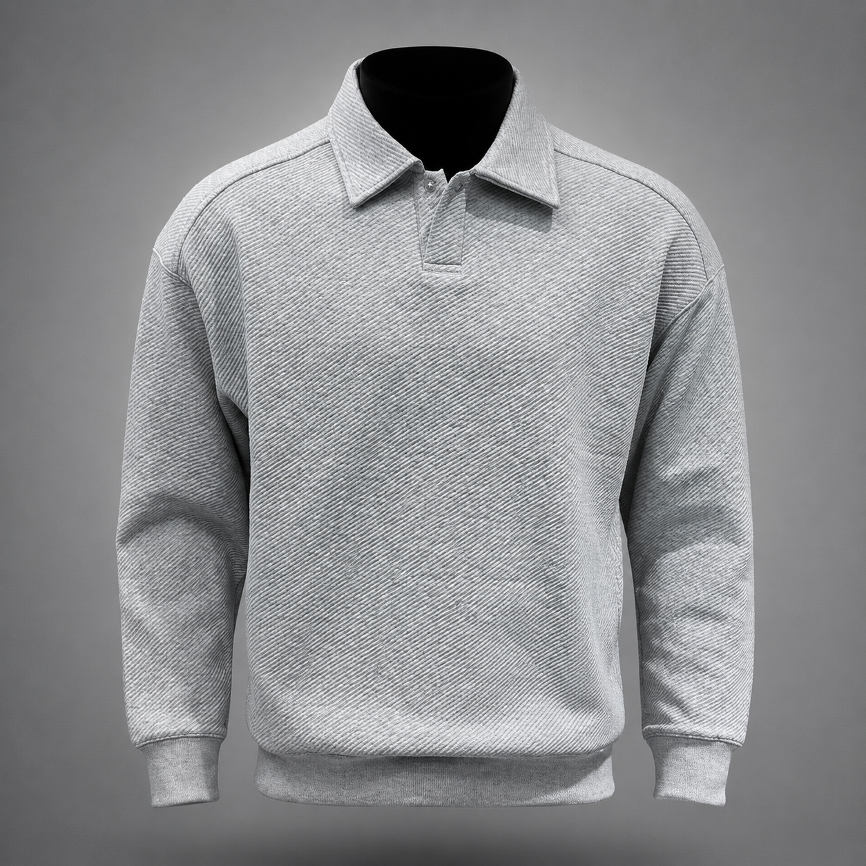 Caleb Rossi Men’s Textured Polo Pullover