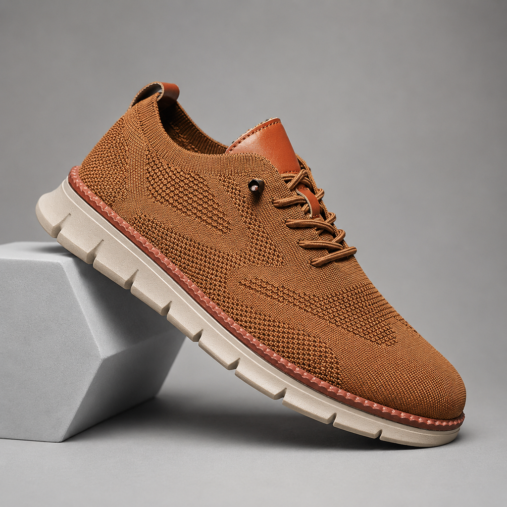 Nolan Men’s Breathable Knit Lace-Up Everyday Sneakers