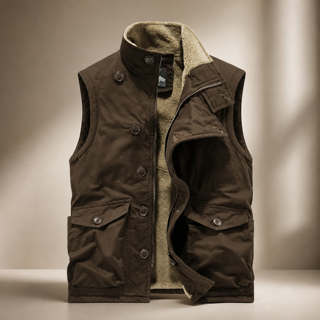 Declan Fleece-Lined Utility Vest