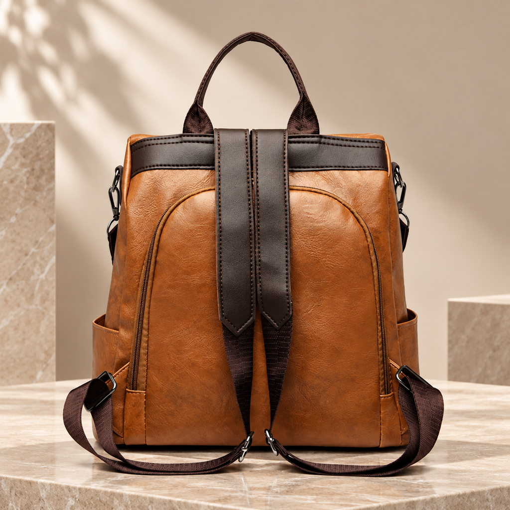 Alessandro Convertible Backpack Purse – Multi-Way Shoulder Bag with Zipper Closure