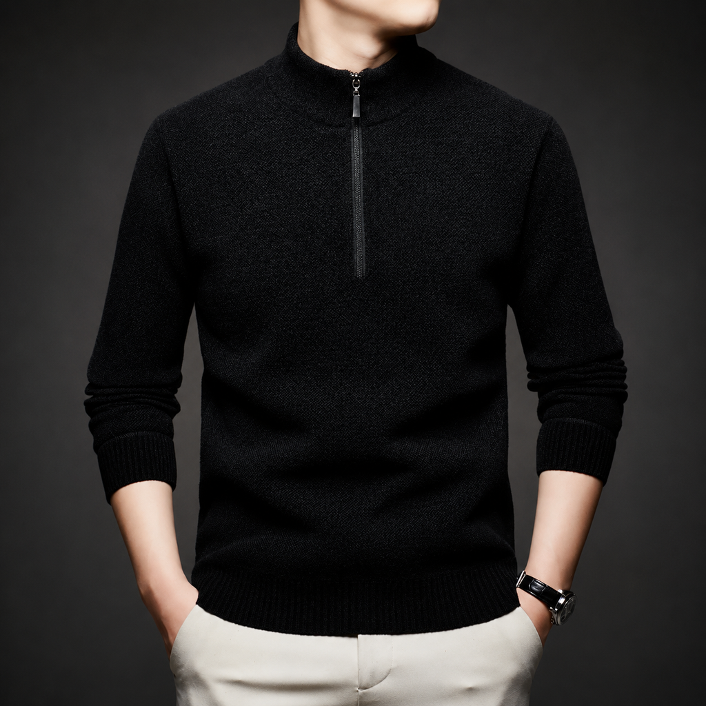 Vincent Men’s Quarter-Zip Knit Sweater