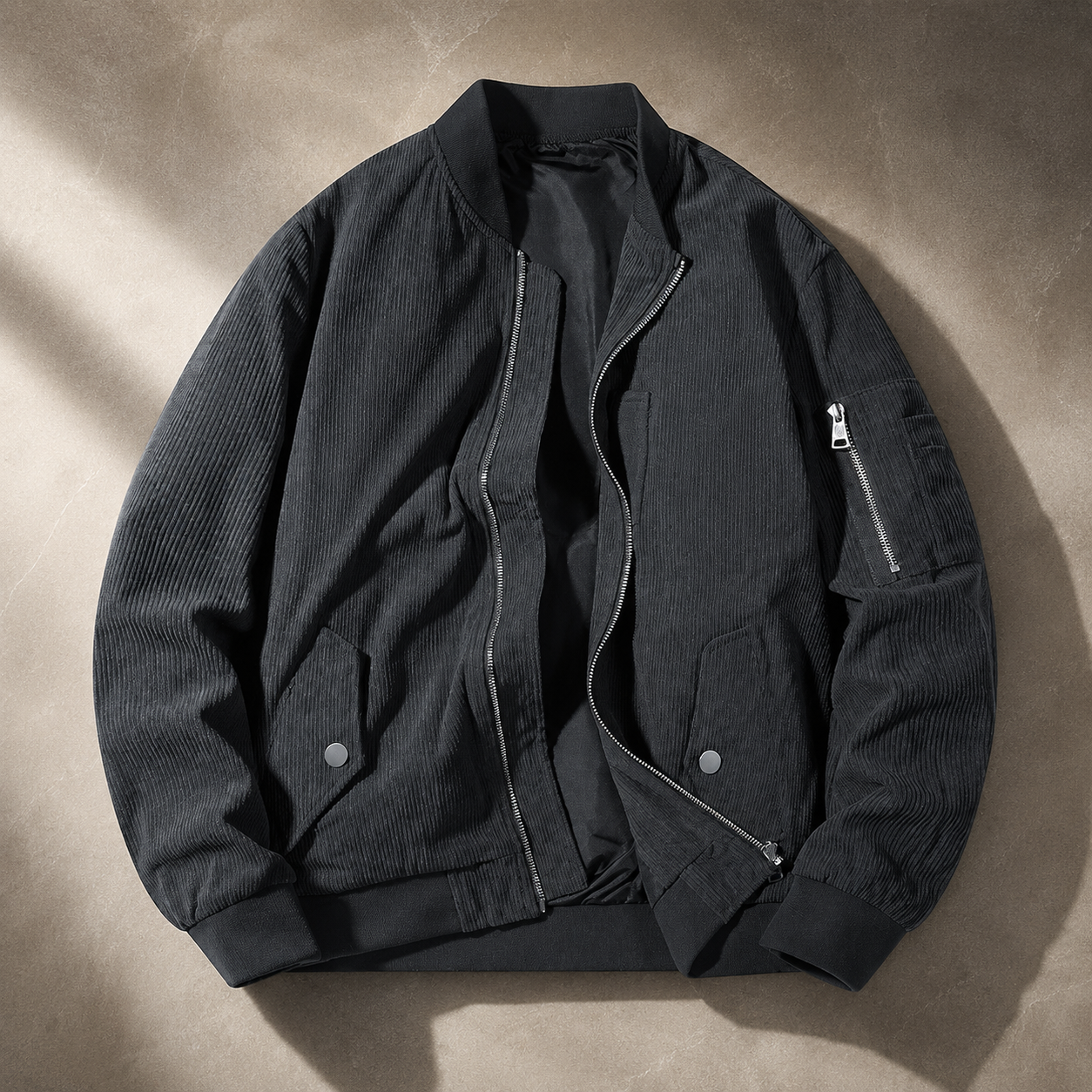 Grant Men’s Corduroy Bomber Jacket