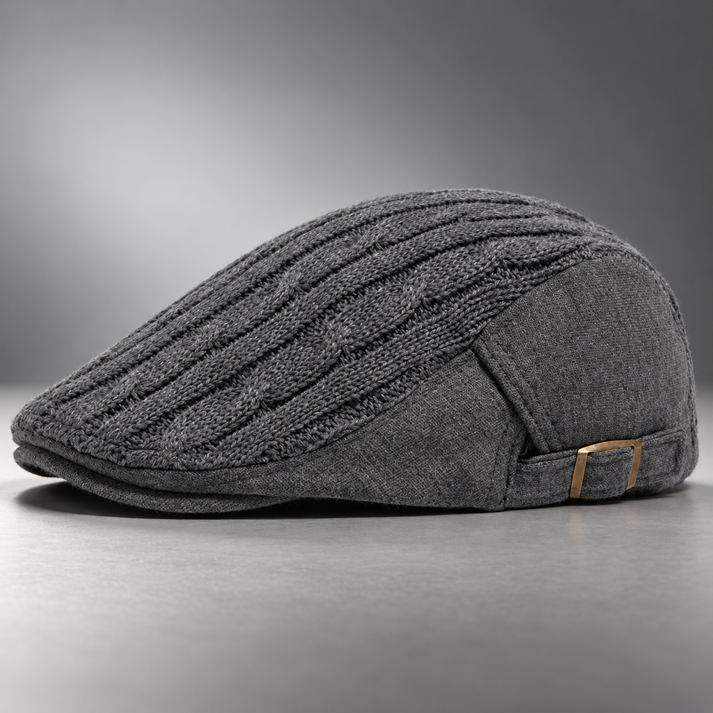 Bennett Cable-Knit Flat Cap