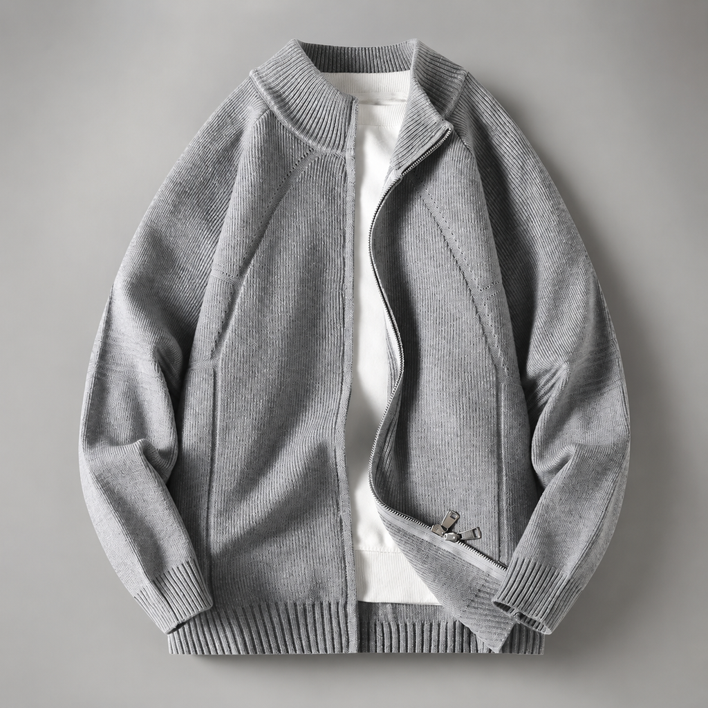 Julian Mercer Men’s Full-Zip Knit Cardigan