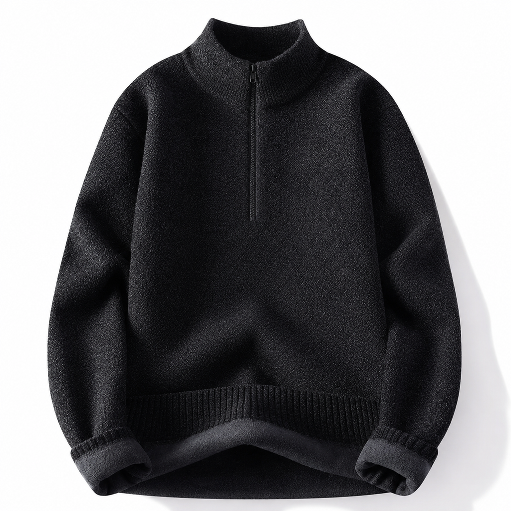 Adrian Bellini Men’s Quarter-Zip Knit Sweater