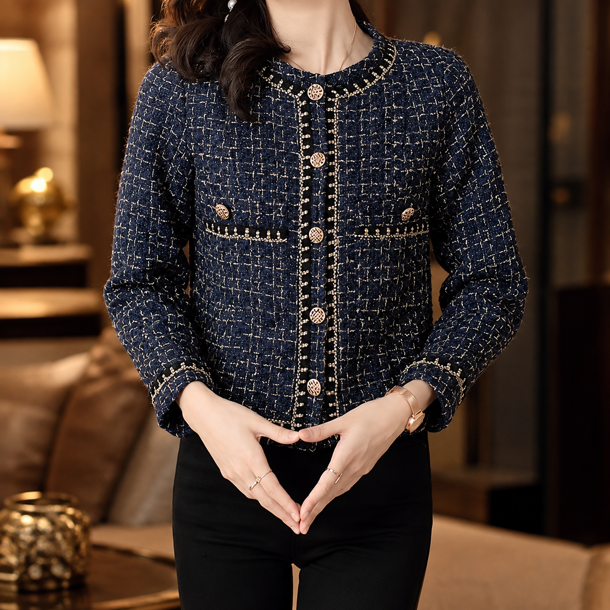 Rosalie Women’s Textured Cropped Jacket