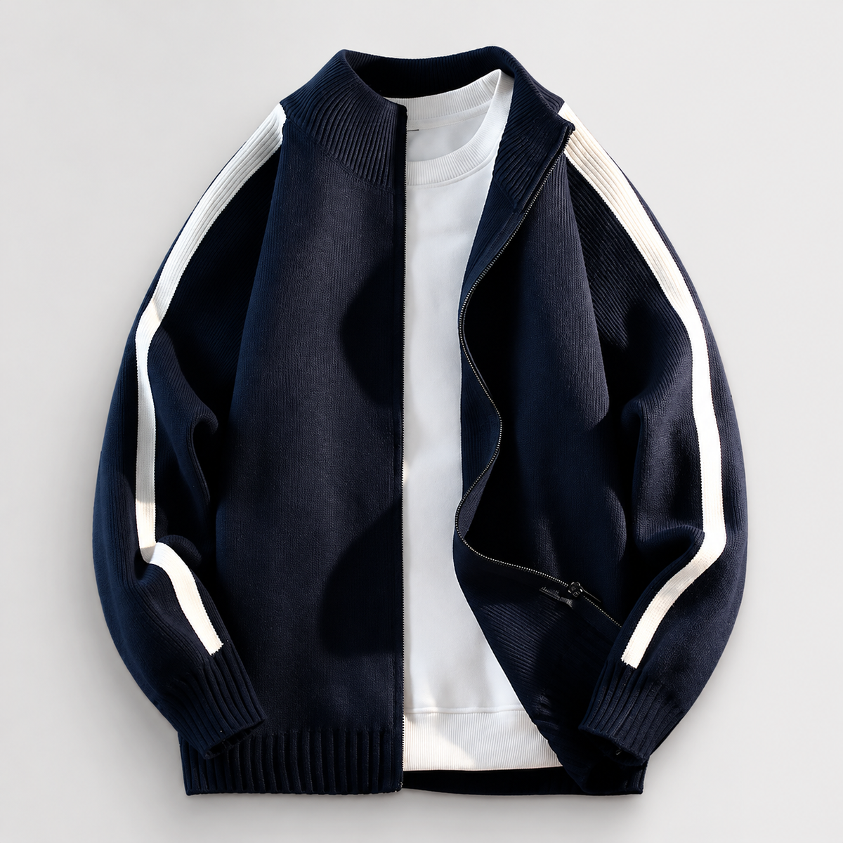 Sebastian Romano Men’s Full-Zip Knit Cardigan