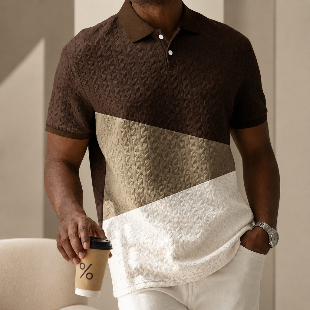 Owen Men’s Textured Polo Shirt