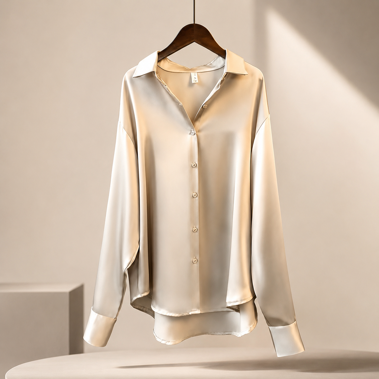 Hailey Women’s Satin-Finish Shirt